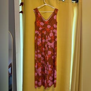 Ava Sky Vibrant Orchid V Neck Sleeveless Jumper M
